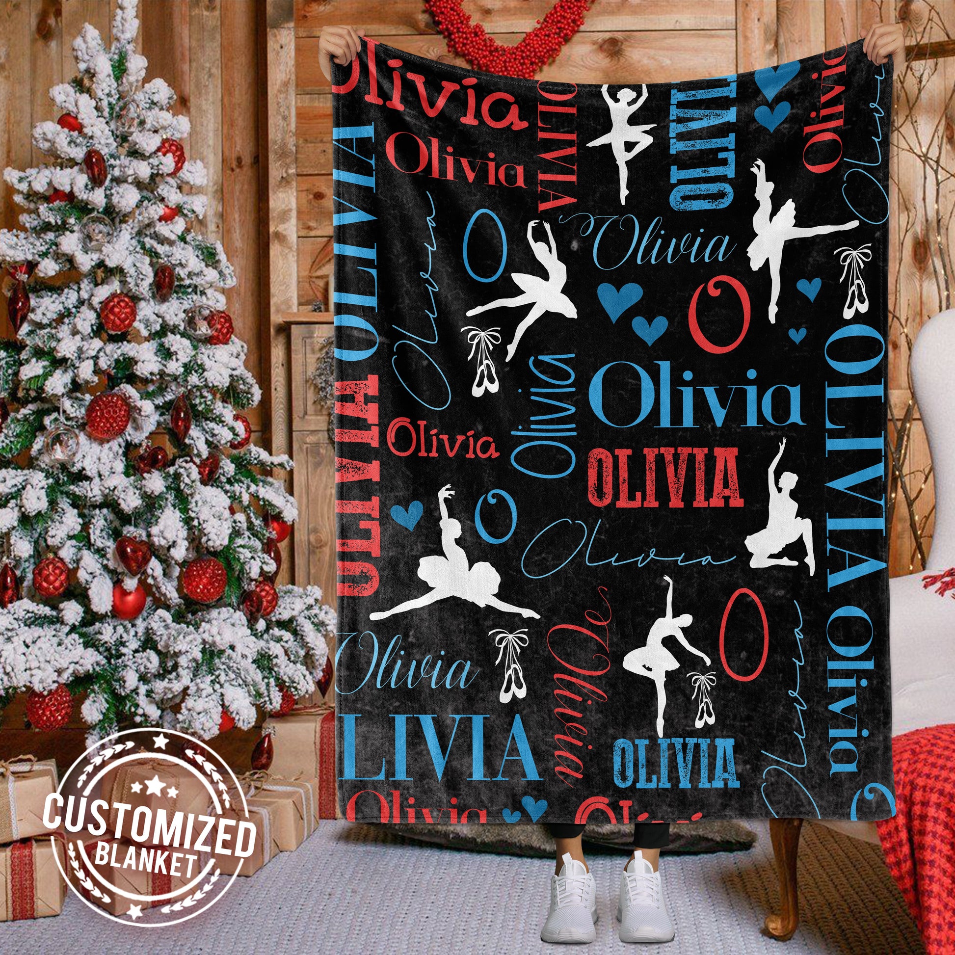 litzzy Personalized Ballet Dance Fleece Blanket - Latg0112201 Quilt Blanket 6 50 X 60 
