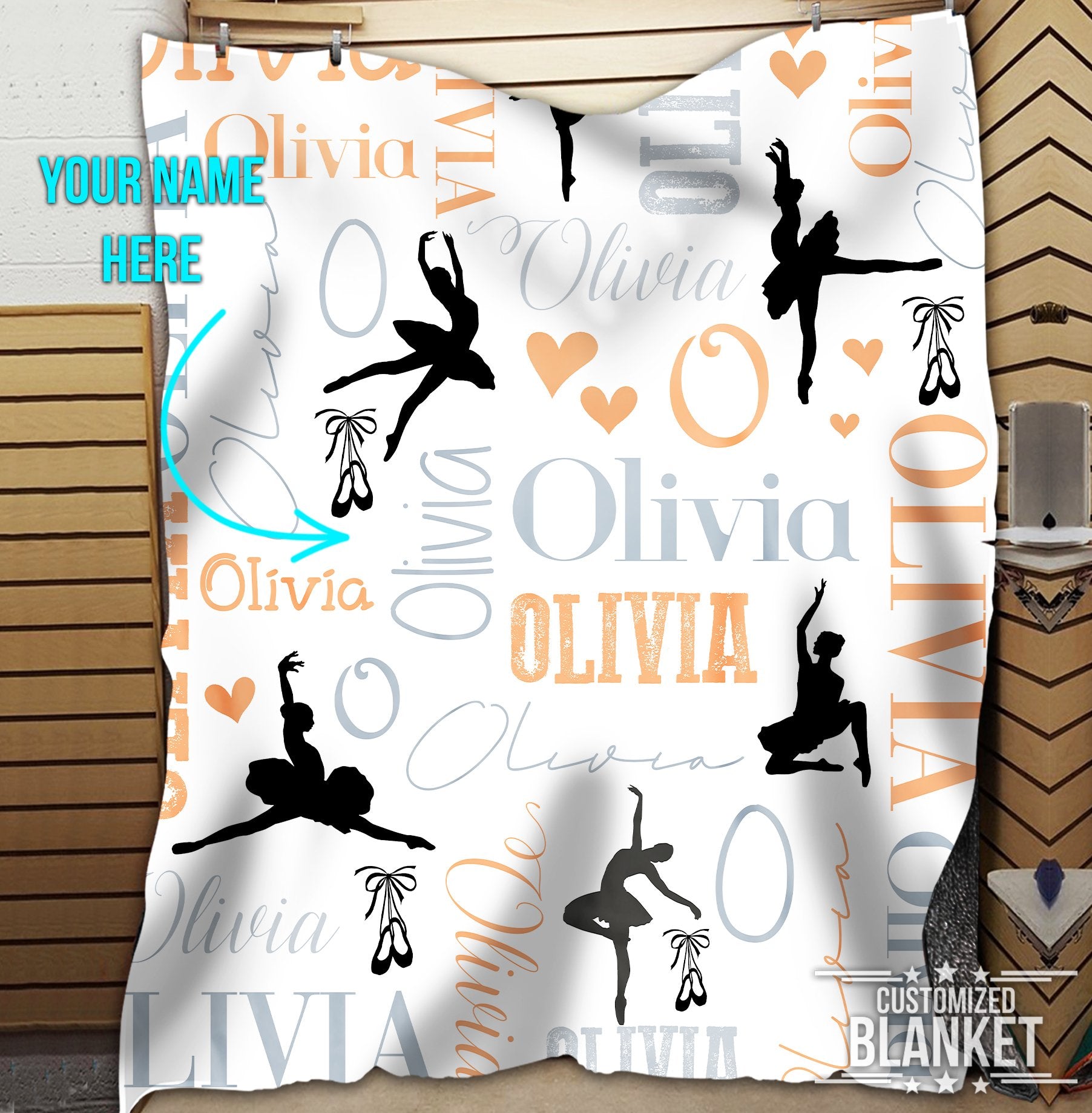 litzzy Personalized Ballet Dance Fleece Blanket - Latg0112201 Quilt Blanket 1 50 X 60 