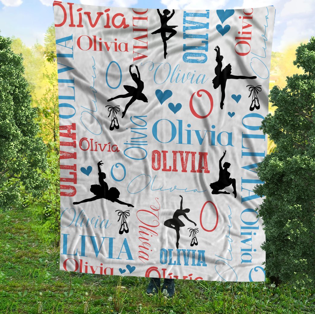 litzzy Personalized Ballet Dance Fleece Blanket - Latg0112201 Quilt Blanket 2 50 X 60 