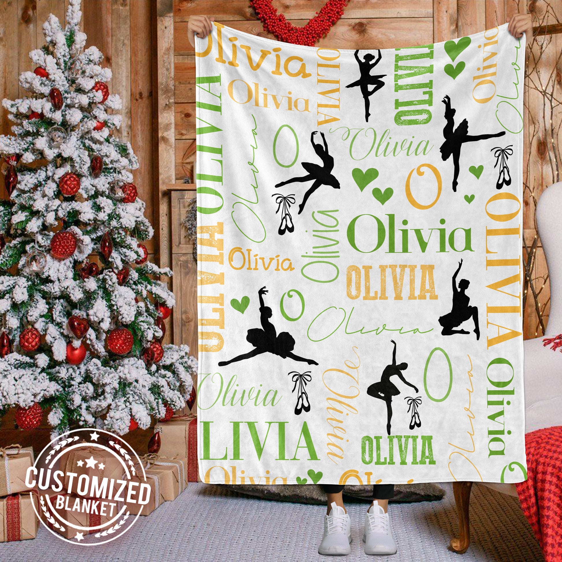 litzzy Personalized Ballet Dance Fleece Blanket - Latg0112201 Quilt Blanket 4 50 X 60 
