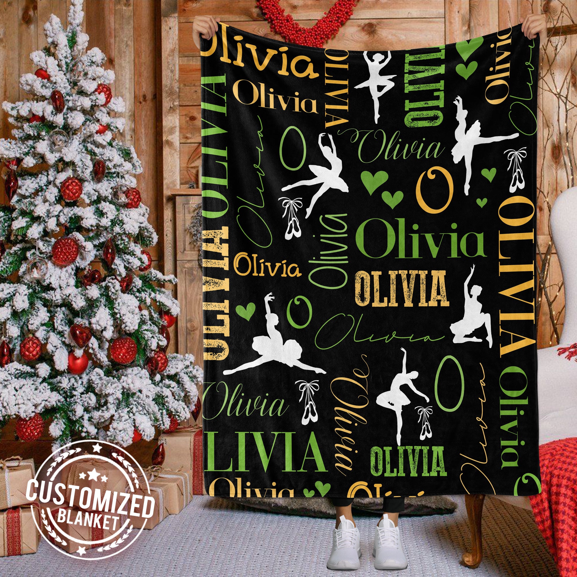 litzzy Personalized Ballet Dance Fleece Blanket - Latg0112201 Quilt Blanket 5 50 X 60 
