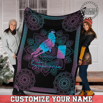 litzzy Personalized Horse Girl Fleece Blanket - Tltm2011201 Quilt Blanket 50x60  