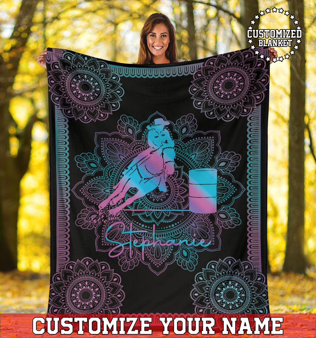 litzzy Personalized Horse Girl Fleece Blanket - Tltm2011201 Quilt Blanket 60x80  