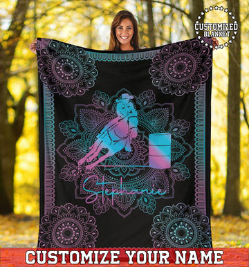 litzzy Personalized Horse Girl Fleece Blanket - Tltm2011201 Quilt Blanket 60x80  