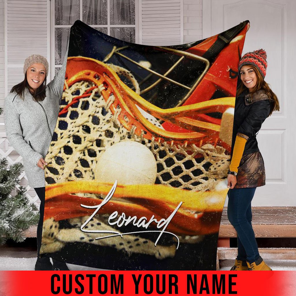 litzzy Personalized Lacrosse Fleece Blanket - Lath0911205 Quilt Blanket 50x60  