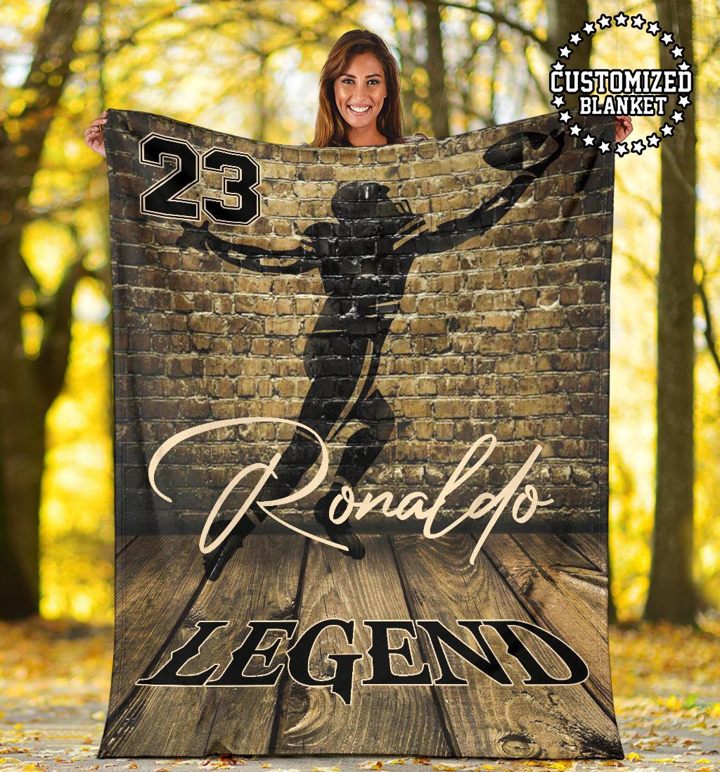 litzzy Personalized Lineman Football Brick Wall Fleece Blanket - Tltm1011201 Quilt Blanket RECEIVERS 50 x 60 