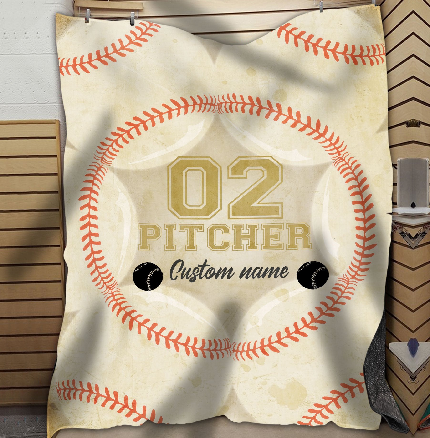 litzzy Personalized Position Baseball Fleece Blanket - Lath0712201 Quilt Blanket   