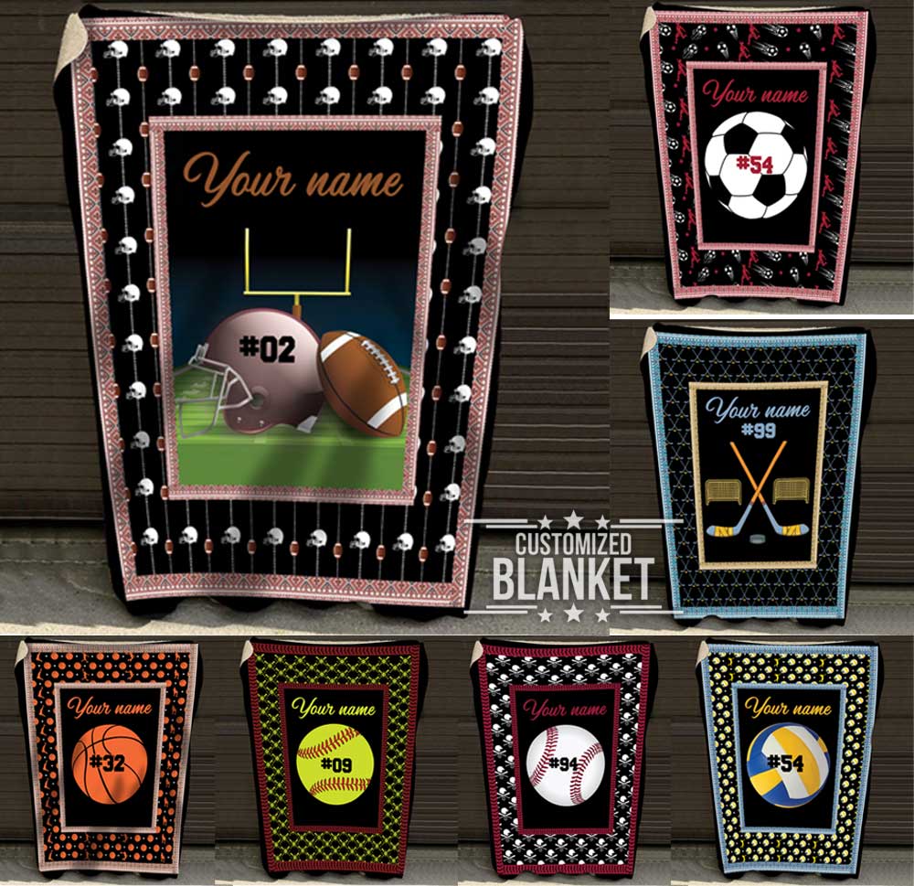 litzzy Personalized Sport Fleece Blanket - Lath0412201 Quilt Blanket   