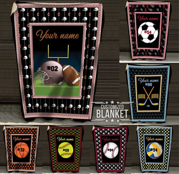 litzzy Personalized Sport Fleece Blanket - Lath0412201 Quilt Blanket   