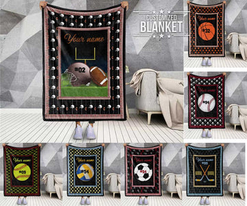 litzzy Personalized Sport Fleece Blanket - Lath0412201 Quilt Blanket   