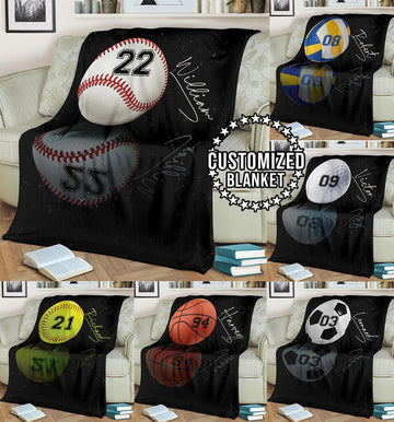 litzzy Personalized Sport Reflection Fleece Blanket - Lath1611201 Quilt Blanket   