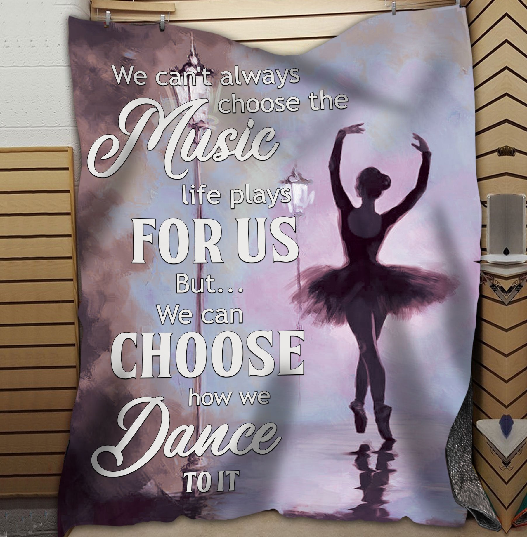 litzzy We Can'T Always Choose The Music Fleece Blanket - Lath3011202 Quilt Blanket   