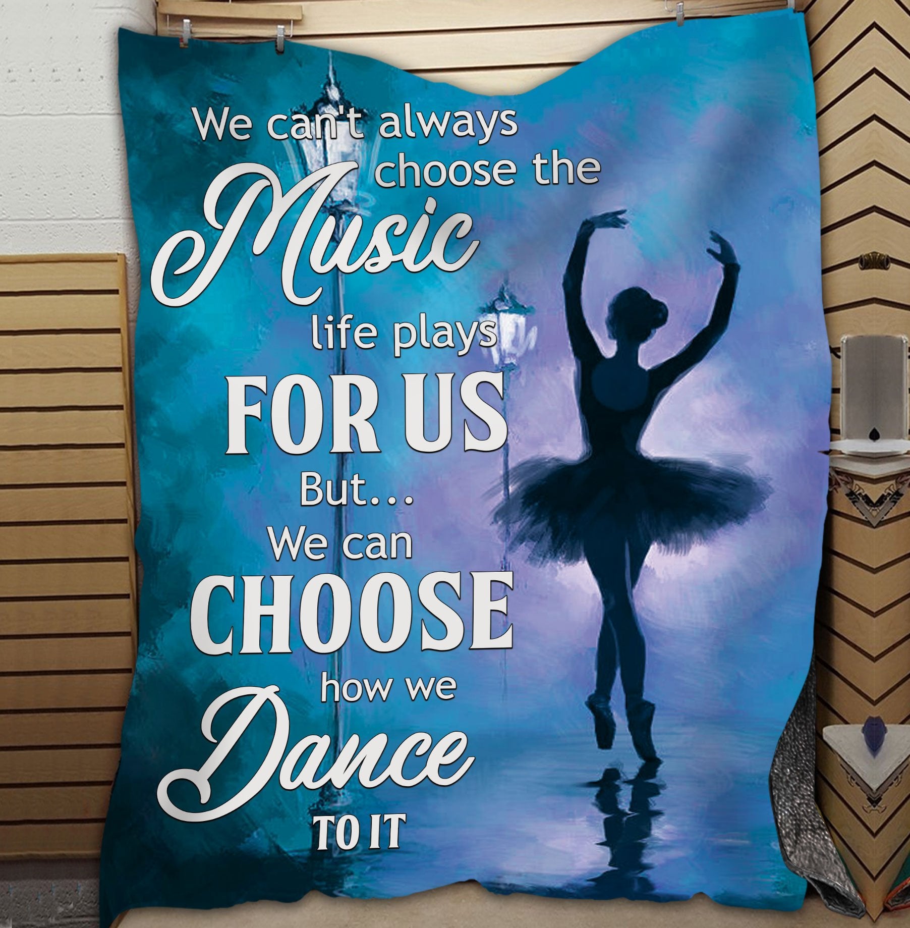 litzzy We Can'T Always Choose The Music Fleece Blanket - Lath3011202 Quilt Blanket   
