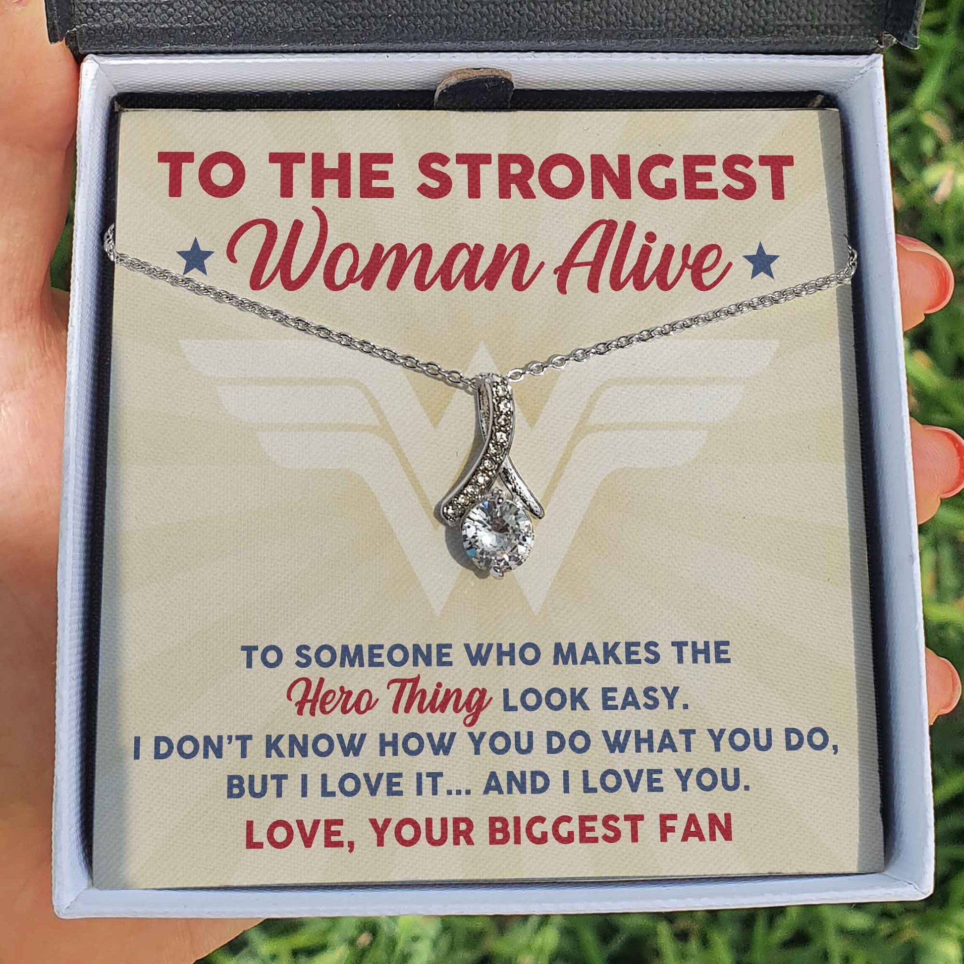 litzzy To The Strongest Woman Alive - Alluring Necklace Jewelry Standard Box  