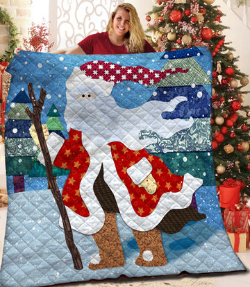 litzzy Santa Christmas Fleece Blanket CCC26101116 Quilt Blanket   