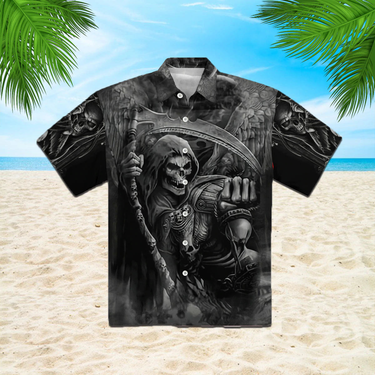 litzzy Floral Skull Aloha Hawaiian Shirts, Skull Hawaiian Shirt For Skull Lovers, Hawaii Shirt Men - Aloha shirt Hawaiian Hawaii Shirt For Summer Hawaii Shirt Style 5 XS 