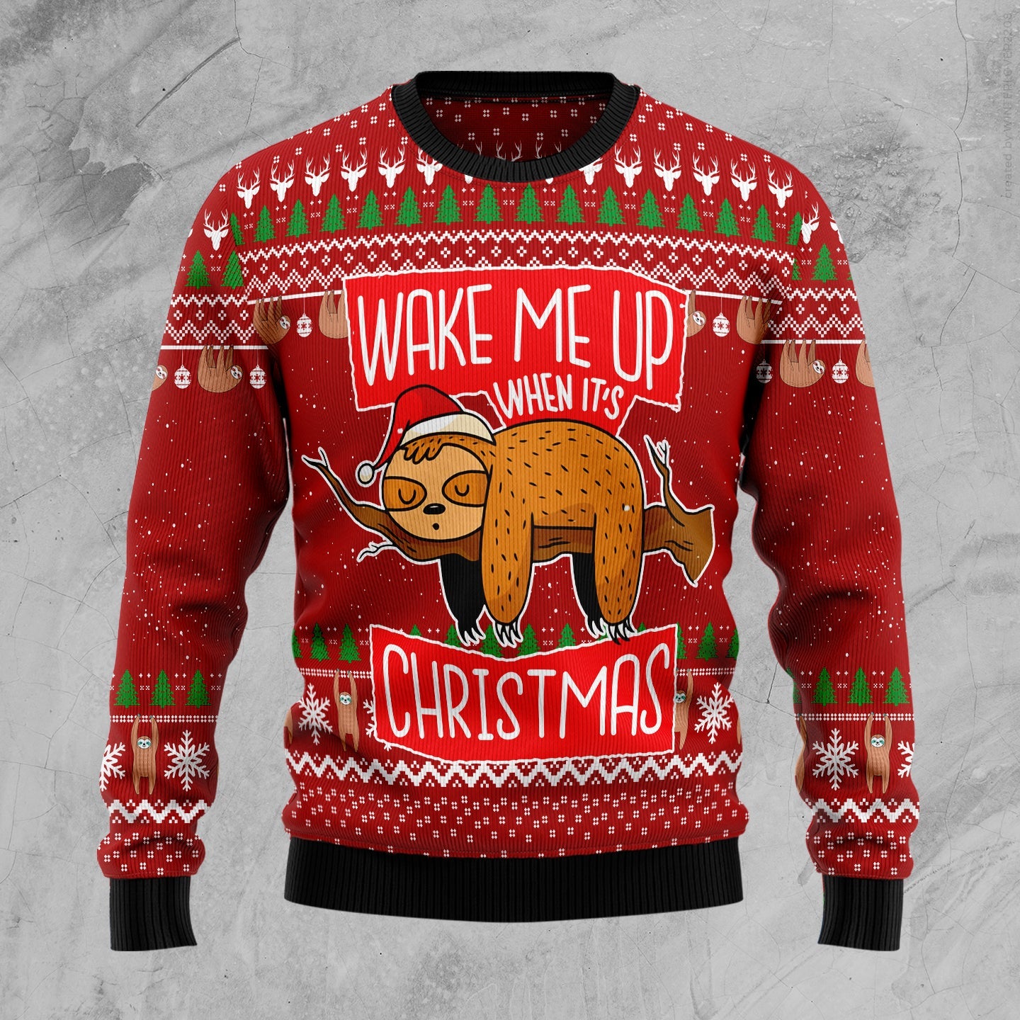 litzzy Sloth It‘s Christmas TG5113 Ugly Christmas Sweater -  Best Gift For Christmas, Noel Malalan - Christmas Signature sweater   
