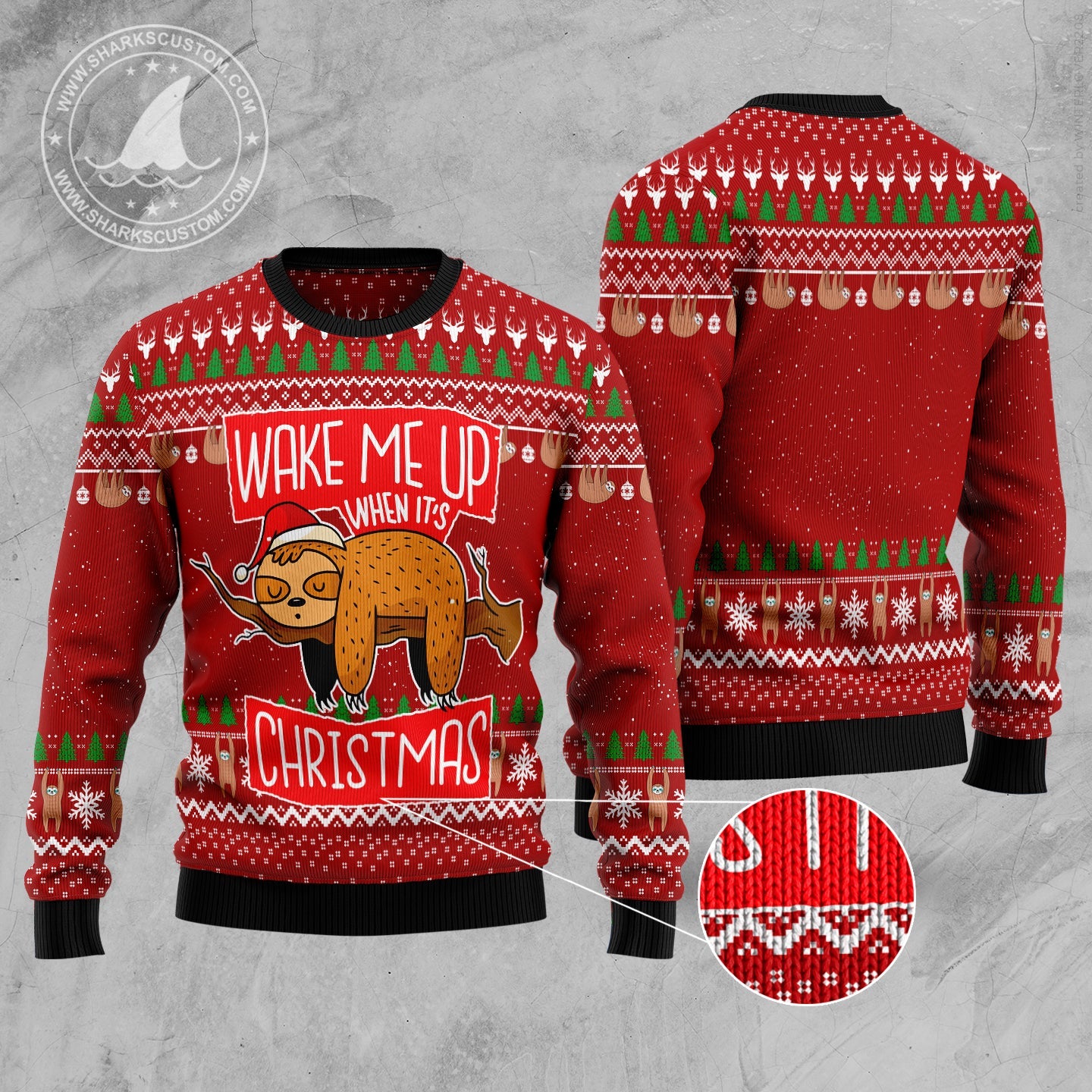 litzzy Sloth It‘s Christmas TG5113 Ugly Christmas Sweater -  Best Gift For Christmas, Noel Malalan - Christmas Signature sweater   