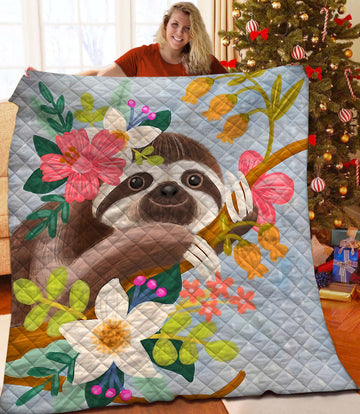 litzzy Sloth TML161001 Fleece Blanket Quilt Blanket   