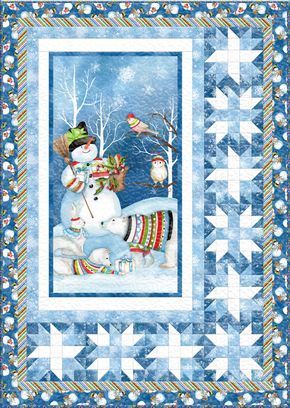 litzzy Snowman Christmas CLA2110411Q Fleece Blanket Quilt Blanket   