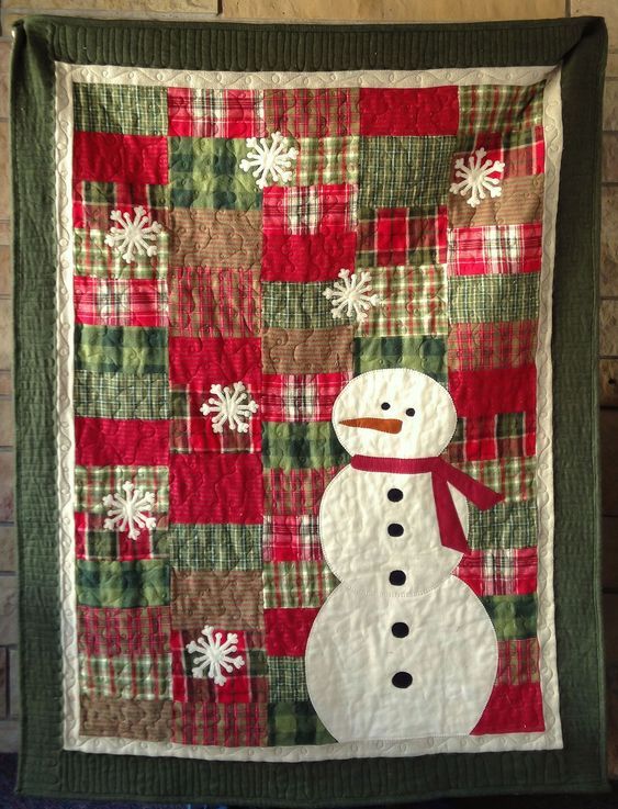 litzzy Snowman Christmas CLM0910174 Fleece Blanket Quilt Blanket   
