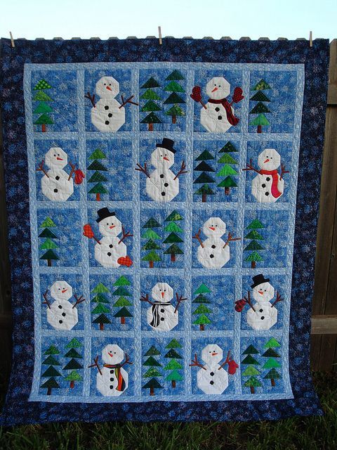 litzzy Snowmen Christmas CLA1110477Q Fleece Blanket Quilt Blanket   
