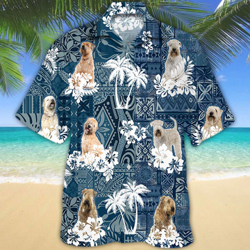 litzzy Soft Coated Wheaten Terrier Hawaiian Shirt - Aloha shirt Hawaiian Hawaii Shirt For Summer Hawaii Shirt   