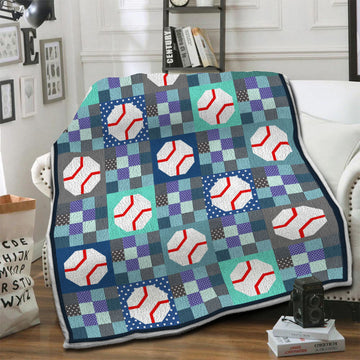 litzzy Softball Fleece Blanket HST19101892 Fleece Blanket   
