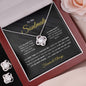 litzzy To My Soulmate Gift Set- Love Knot Earring & Necklace Set for Wife, Girlfriend, Anniversary Gift,Christmas Gift for Soulmate, Soulmate Gift, Soulmate necklace Jewelry   