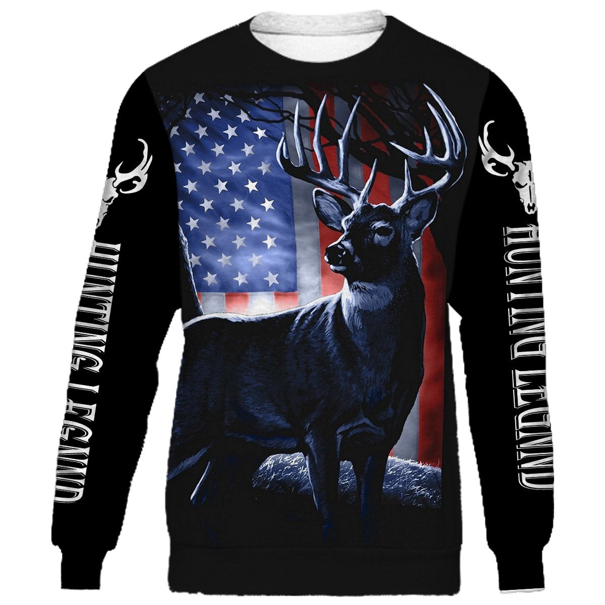 litzzy Deer Hunting legend mens womens hunting clothes all over print shirt, long sleeve, hoodie, coat plus size NQS91 PQB - hunting sweatshirt Sweater Sweatshirt S 