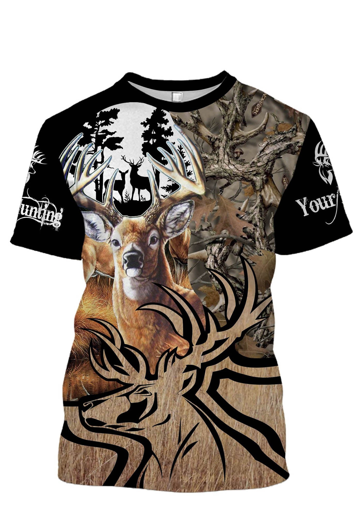 litzzy Personalized deer hunting full printing shirt, all over print long sleeves, hoodie, zip up hoodie - hunting sweatshirt Sweater   