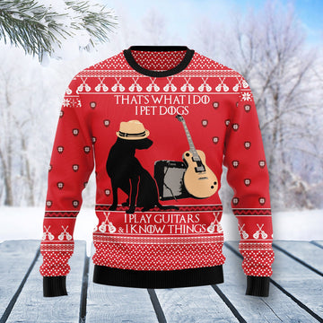 litzzy Dog Guitar Christmas T1011 Ugly Christmas Sweater -  Best Gift For Christmas, Noel Malalan - Christmas Signature sweater   