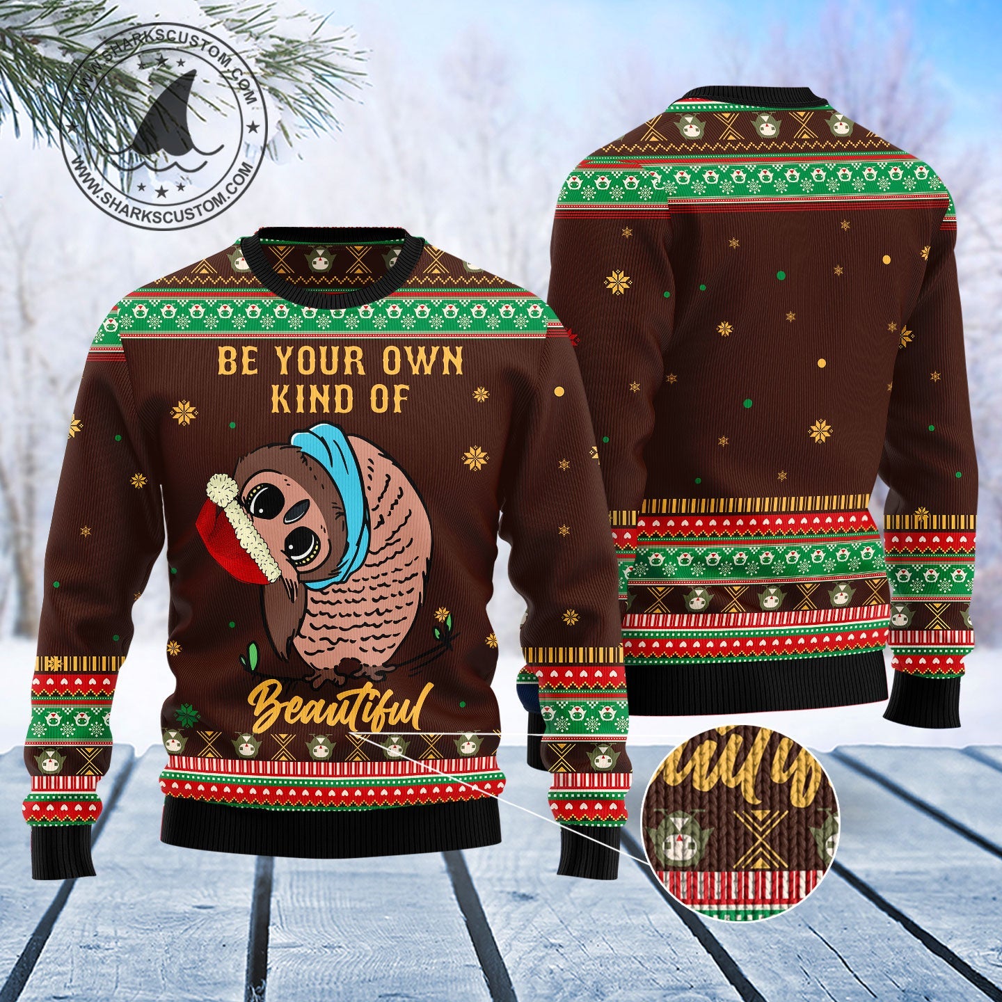 litzzy Owl Beautiful T1111 Ugly Christmas Sweater -  Best Gift For Christmas, Noel Malalan - Christmas Signature sweater   