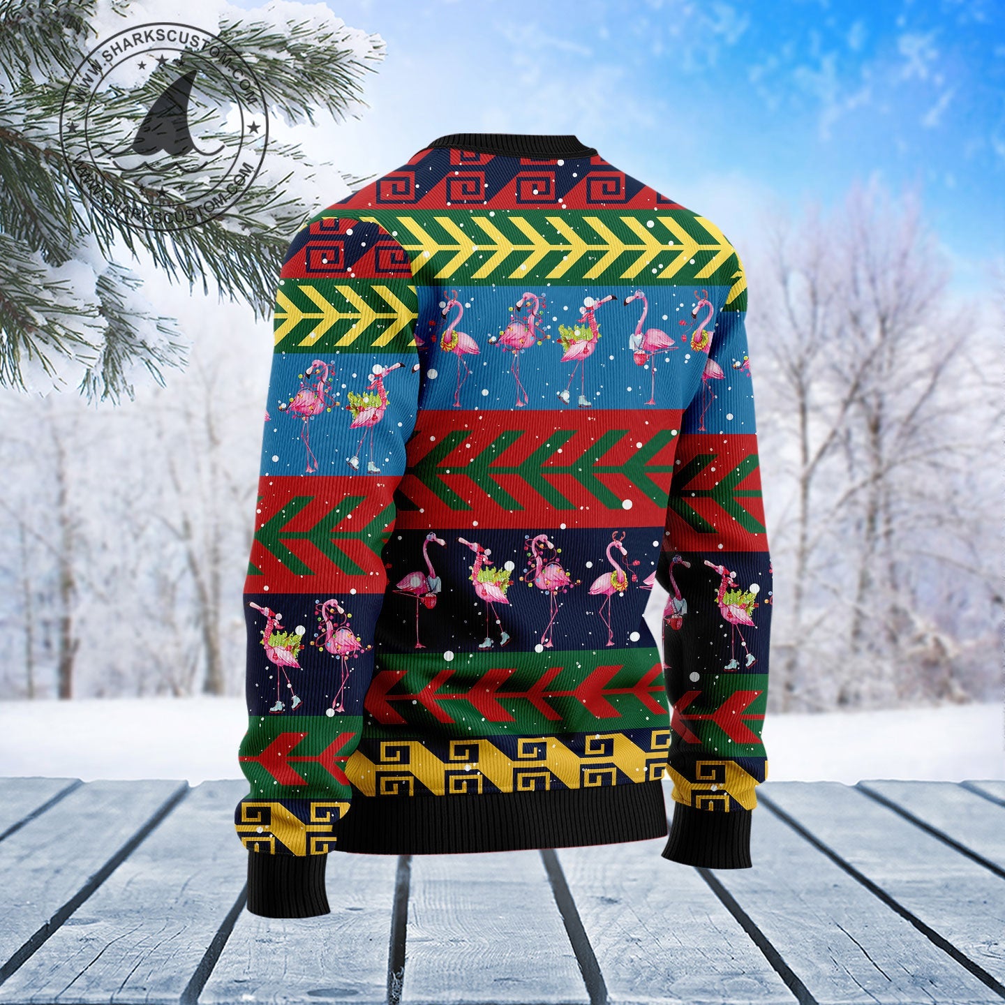 litzzy Flamingo Christmas Pattern T1310 Ugly Christmas Sweater -  Best Gift For Christmas, Noel Malalan - Christmas Signature sweater   