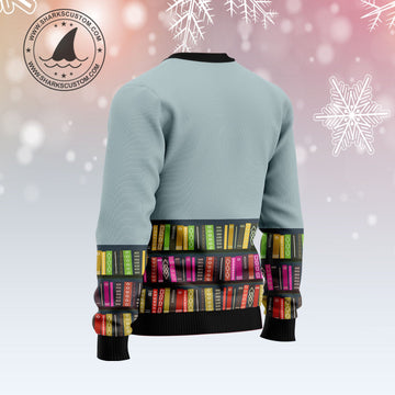 litzzy Read A Book T1510 Ugly Christmas Sweater -  Best Gift For Christmas, Noel Malalan - Christmas Signature sweater   