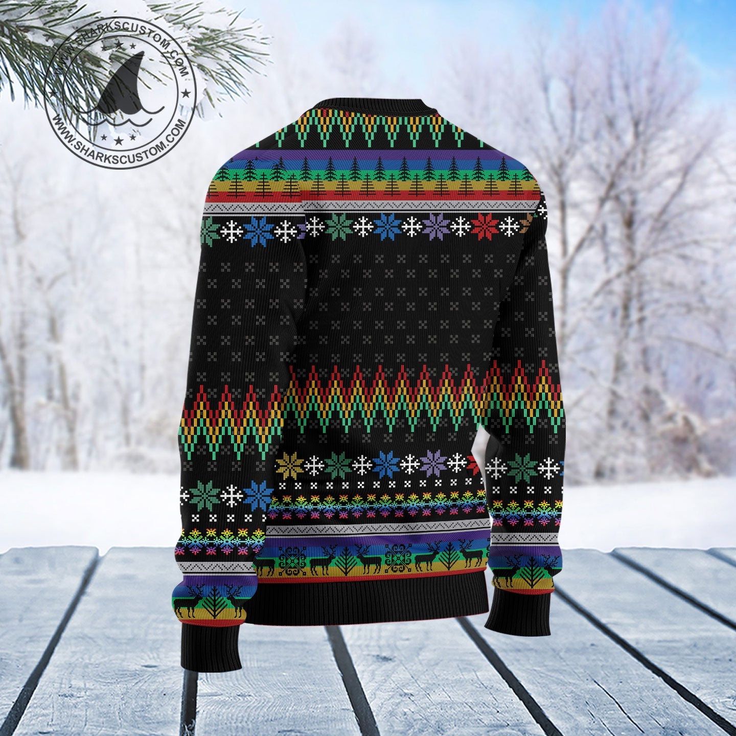 litzzy Cat LGBT Color T1711 Ugly Christmas Sweater -  Best Gift For Christmas, Noel Malalan - Christmas Signature sweater   