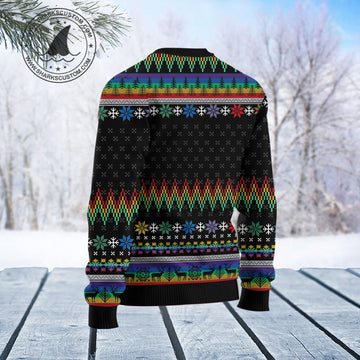 litzzy Cat LGBT Color T1711 Ugly Christmas Sweater -  Best Gift For Christmas, Noel Malalan - Christmas Signature sweater   