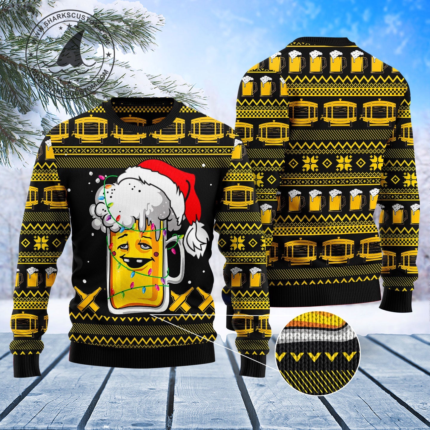 litzzy Beer Xmas T1910 Ugly Christmas Sweater -  Best Gift For Christmas, Noel Malalan - Christmas Signature sweater   