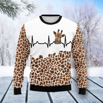 litzzy Giraffe Heart T2011 Ugly Christmas Sweater -  Best Gift For Christmas, Noel Malalan - Christmas Signature sweater   