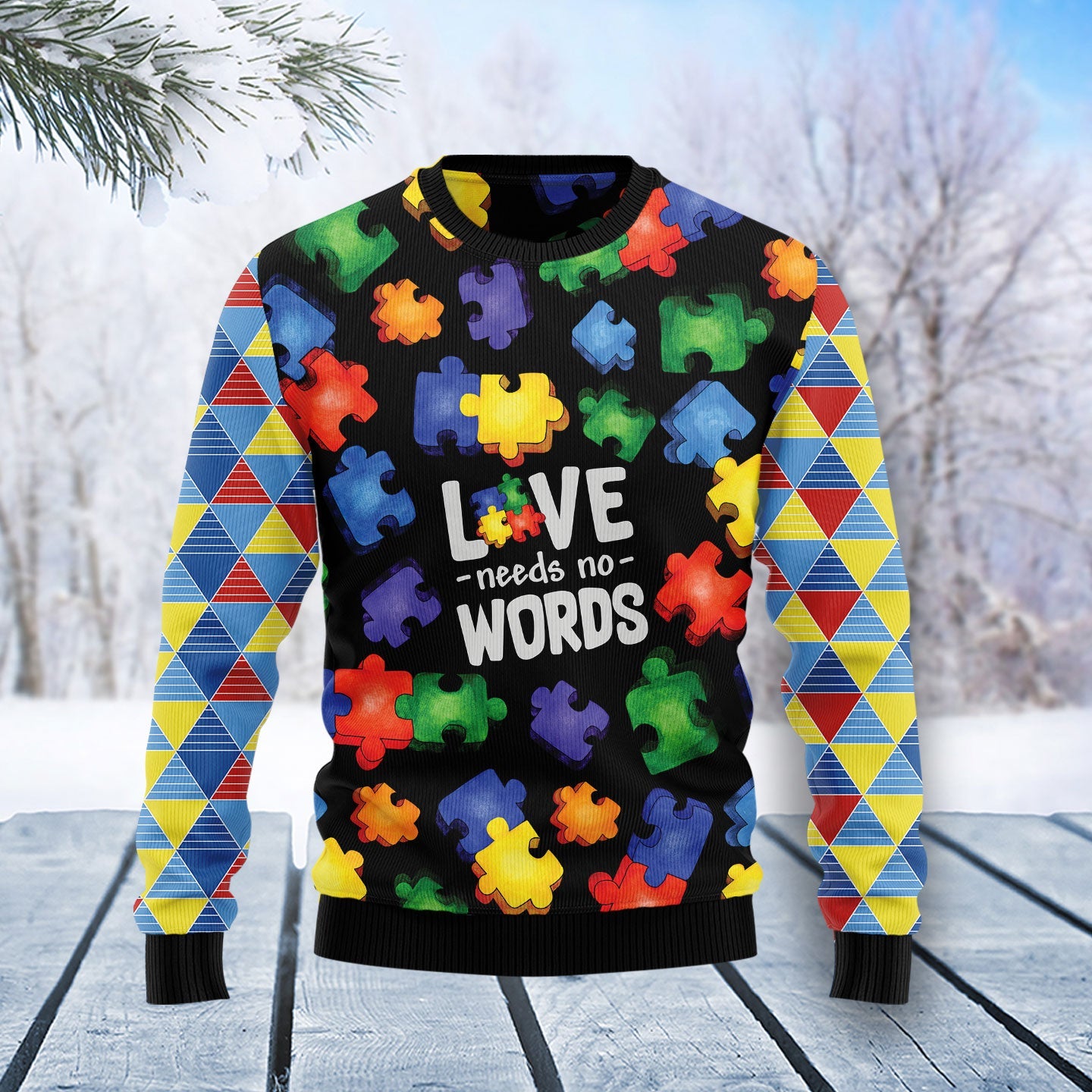 litzzy Autism Love T0211 Ugly Christmas Sweater -  Best Gift For Christmas, Noel Malalan - Christmas Signature sweater   