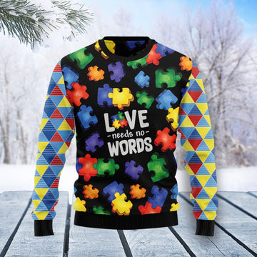 litzzy Autism Love T0211 Ugly Christmas Sweater -  Best Gift For Christmas, Noel Malalan - Christmas Signature sweater   