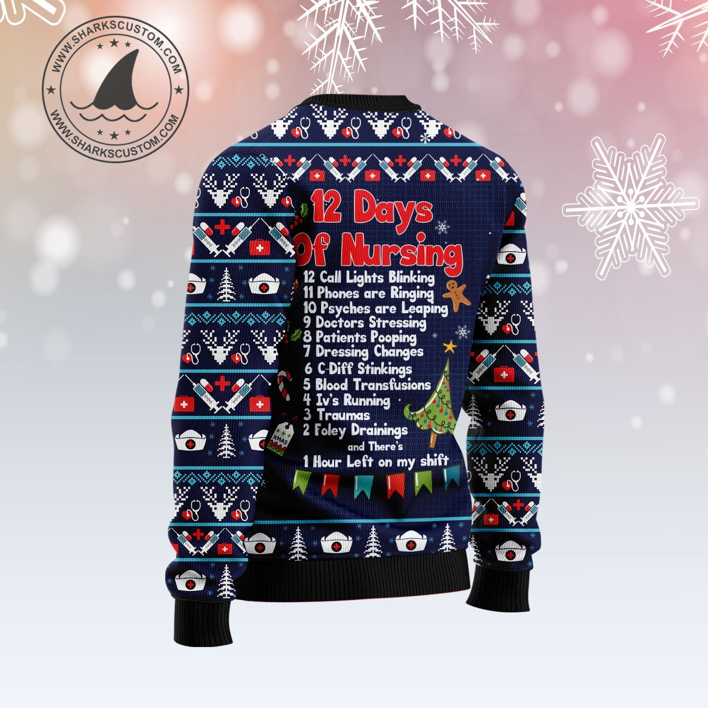 litzzy Nurse Christmas Tree T2310 Ugly Christmas Sweater unisex womens & mens, couples matching, friends, funny family ugly christmas holiday sweater gifts (plus size available) -  Best Gift For Christmas, Noel Malalan - Christmas Signature sweater   