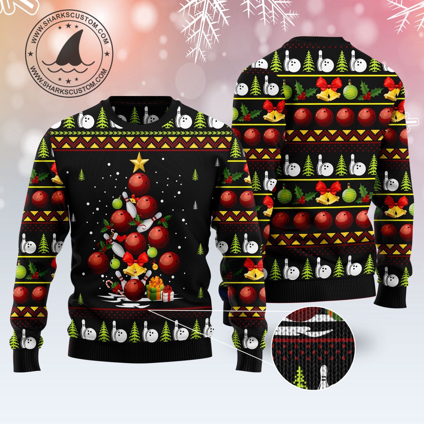 litzzy Bowling Christmas Tree T2610 Ugly Christmas Sweater -  Best Gift For Christmas, Noel Malalan - Christmas Signature sweater   