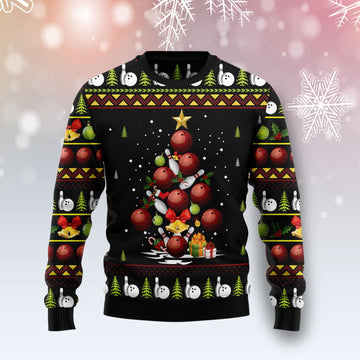 litzzy Bowling Christmas Tree T2610 Ugly Christmas Sweater -  Best Gift For Christmas, Noel Malalan - Christmas Signature sweater   