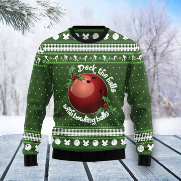 litzzy Bowling Ball Christmas T0211 Ugly Christmas Sweater -  Best Gift For Christmas, Noel Malalan - Christmas Signature sweater   