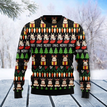 litzzy Rabbit Christmas Symbols T2810 Ugly Christmas Sweater -  Best Gift For Christmas, Noel Malalan - Christmas Signature sweater   