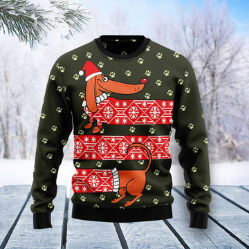 litzzy Dachshund Funny Christmas T2810 Ugly Christmas Sweater -  Best Gift For Christmas, Noel Malalan - Christmas Signature sweater   