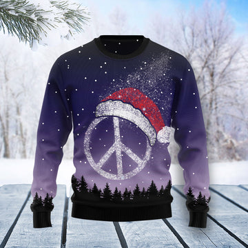 litzzy Peace Hippie T0311 Ugly Christmas Sweater -  Best Gift For Christmas, Noel Malalan - Christmas Signature sweater   