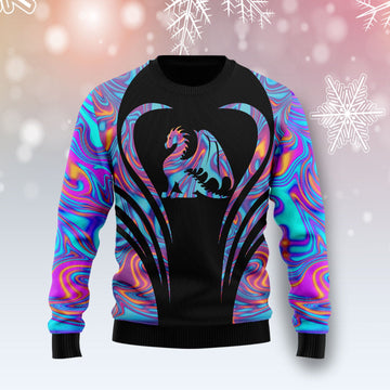 litzzy Dragon Color T710 Ugly Christmas Sweater -  Best Gift For Christmas, Noel Malalan - Christmas Signature sweater   