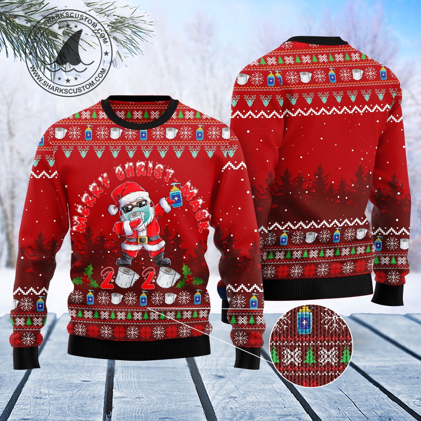 litzzy Santa Christmas 2020 T0911 Ugly Christmas Sweater -  Best Gift For Christmas, Noel Malalan - Christmas Signature sweater   